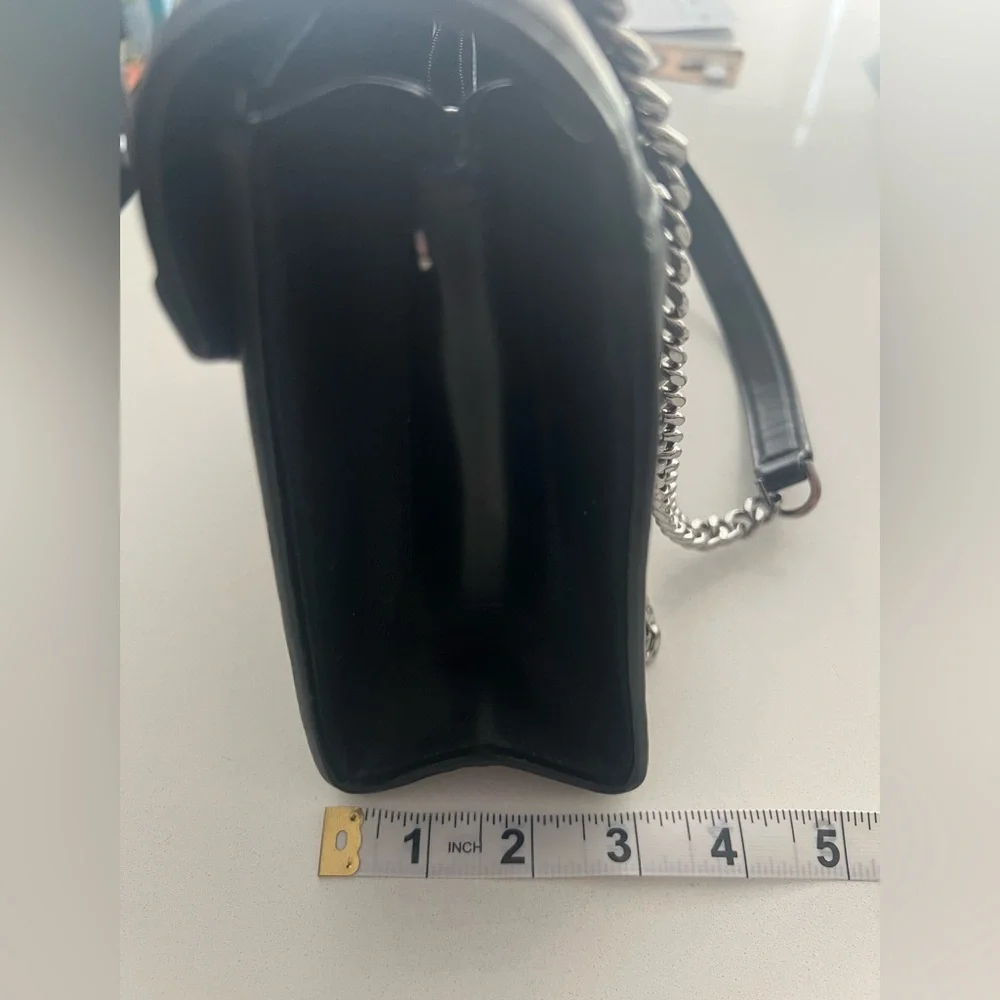 MICHAEL KORS Black Leather Chain Strap Handbag - Picture 8 of 8